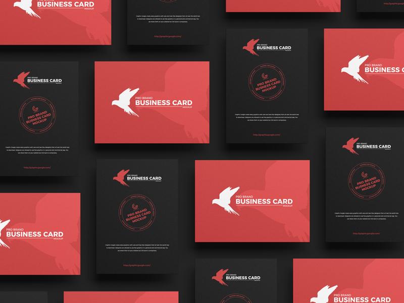 Free PSD Pro Brand Business Card Mockups