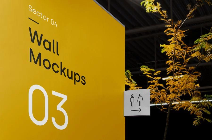 Free Wayfinding PSD Mockup