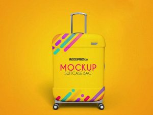 Suitcase Bag Free PSD Mockup – FreeMockup