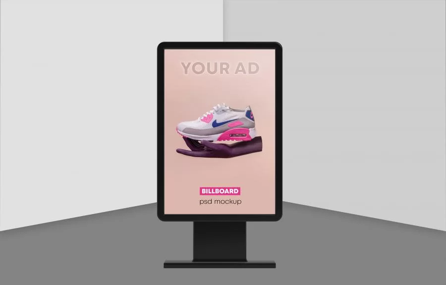 Billboard Advertising Free Mockup (PSD)