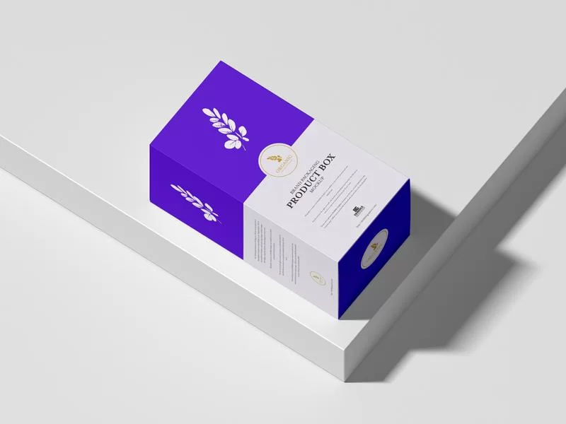 Free Brand Packaging Product Box Mockup (PSD)