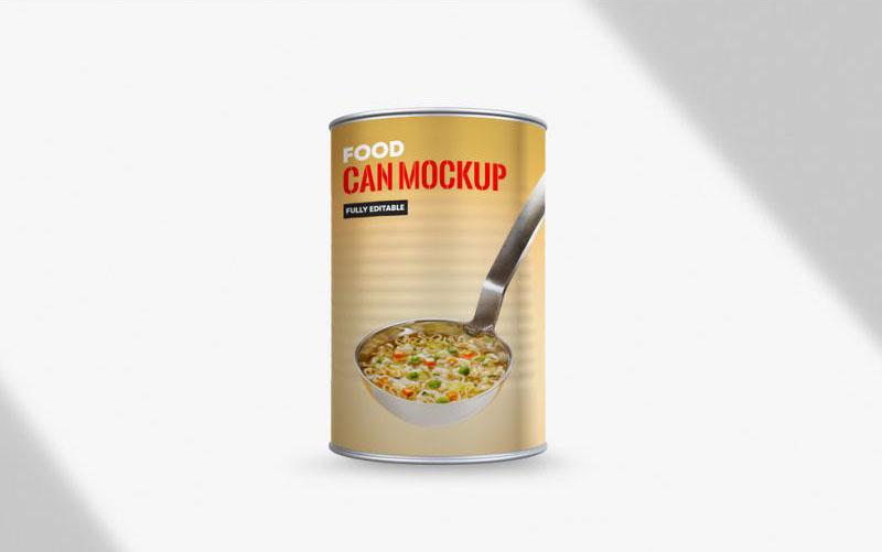 Download Free Food Can Mockup Psd Freemockup Net