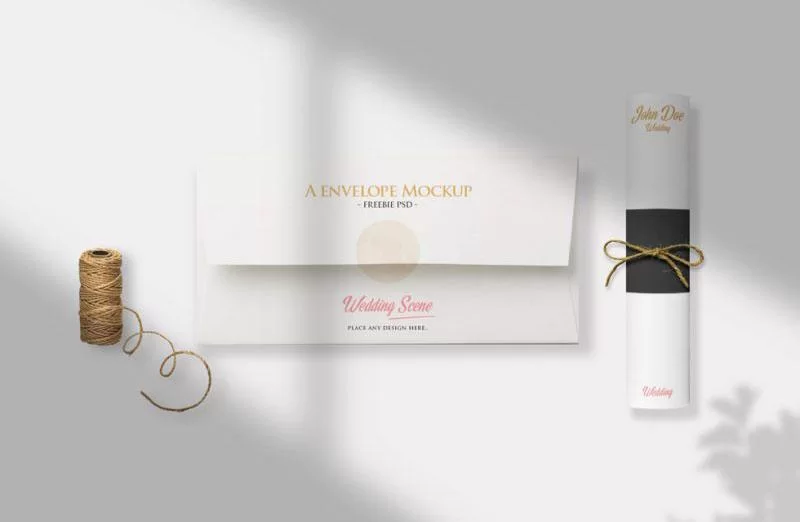 Free Invitation Scene Mockup (PSD)