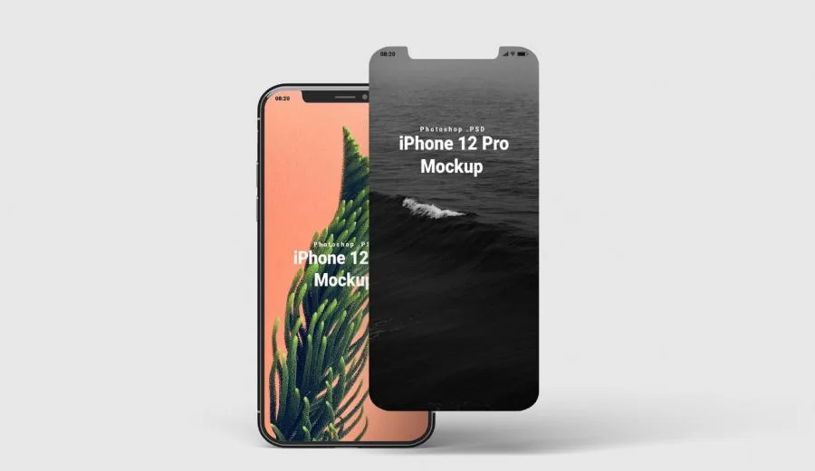 Free iPhone 12 Mockup Front View