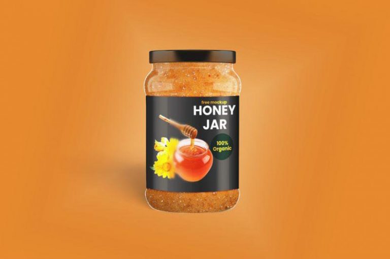 Download Honey Jar / Jam Brand Free Mockup (PSD) - FreeMockup
