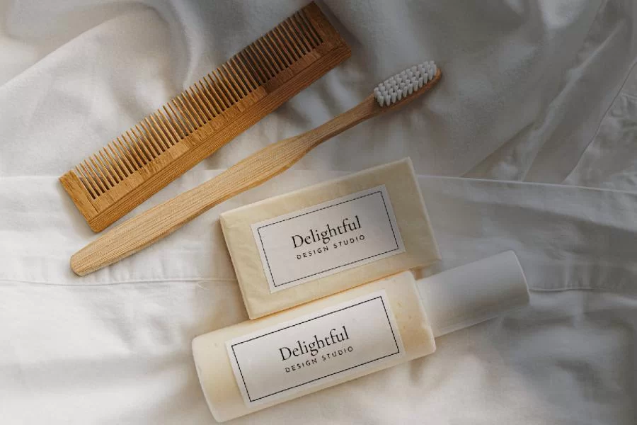 Free Soap & Shampoo Packaging Mockup