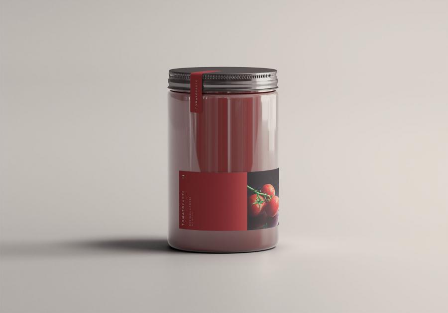 Download Free Tomato Jar Mockup (PSD) - FreeMockup