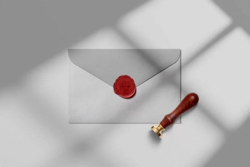 Free Wax Seal Stamp Mockup