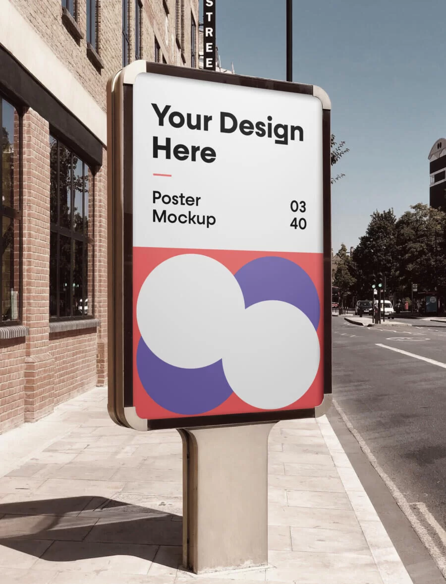 City Poster Free Mockup (PSD)