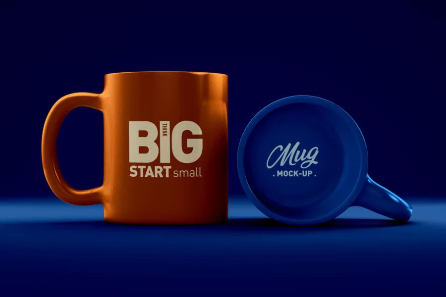 Coffee Mug Logo Free Mockup (PSD)