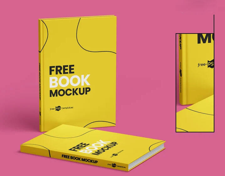 Free Book Set Mockup (PSD)