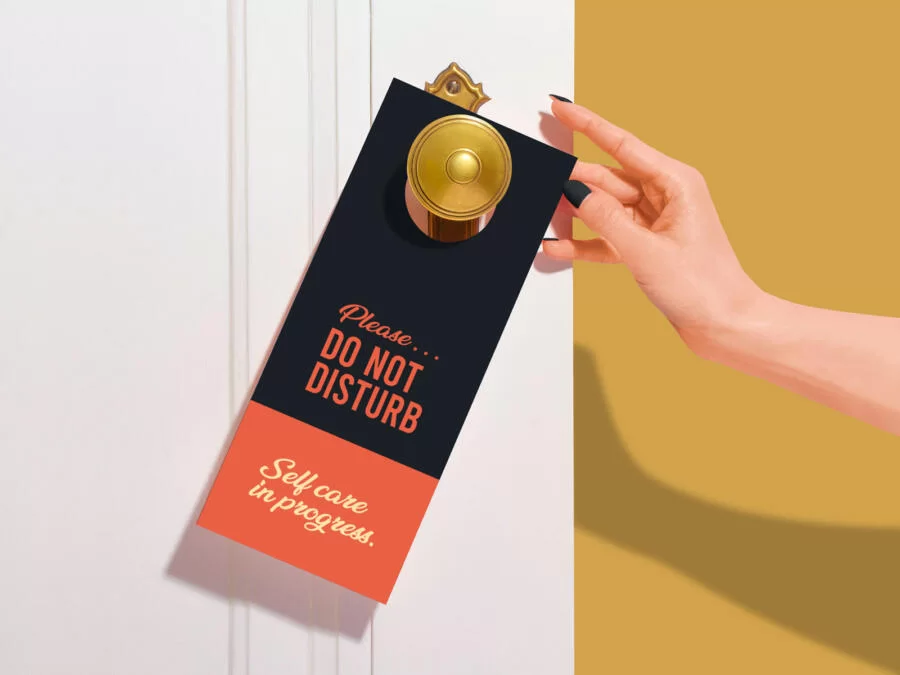 Free Door Hanger Mockup (PSD)