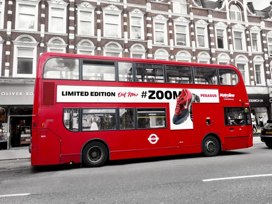 Free London Bus Vehicle Branding Mockup