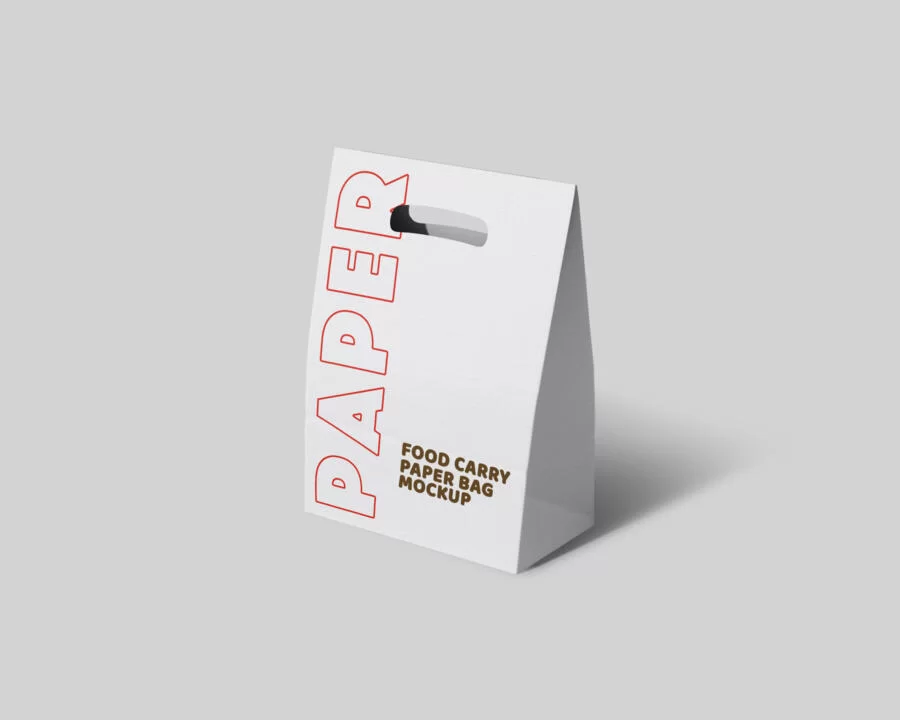 Free Paper Carry Bag Mockup