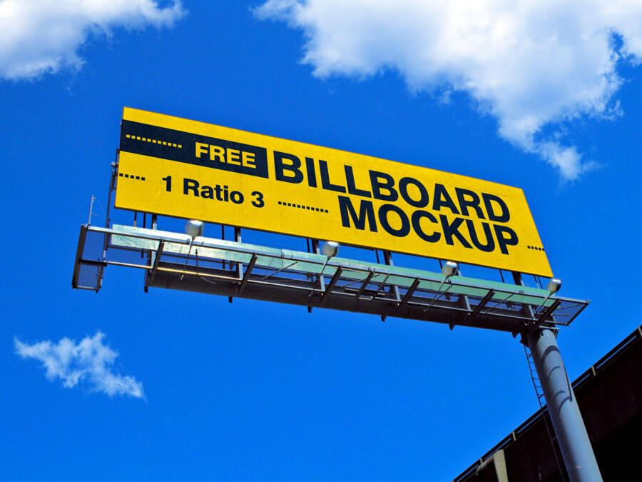Free Street Billboard Mockup (PSD)