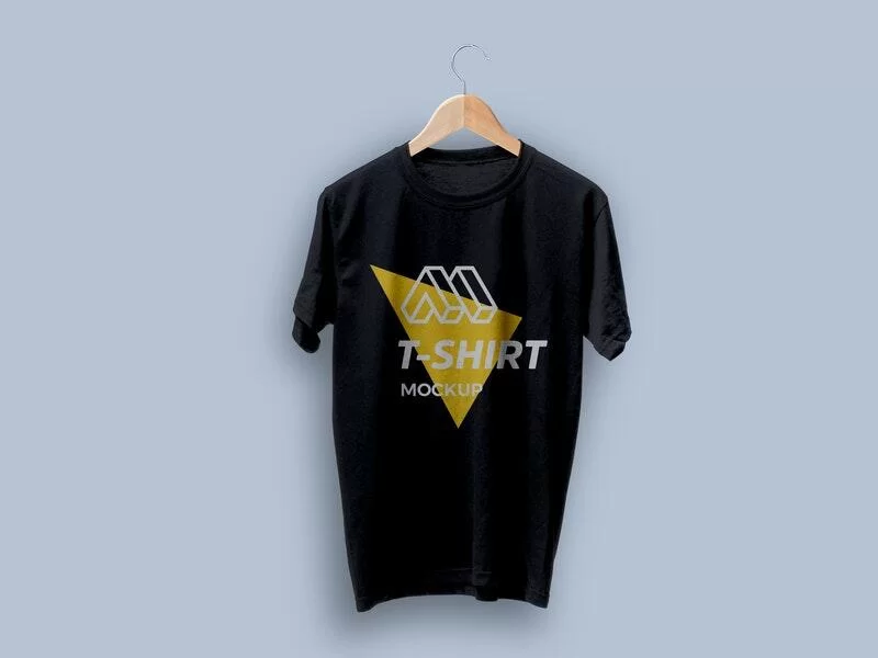 Free T-shirt on Hanger Mockup