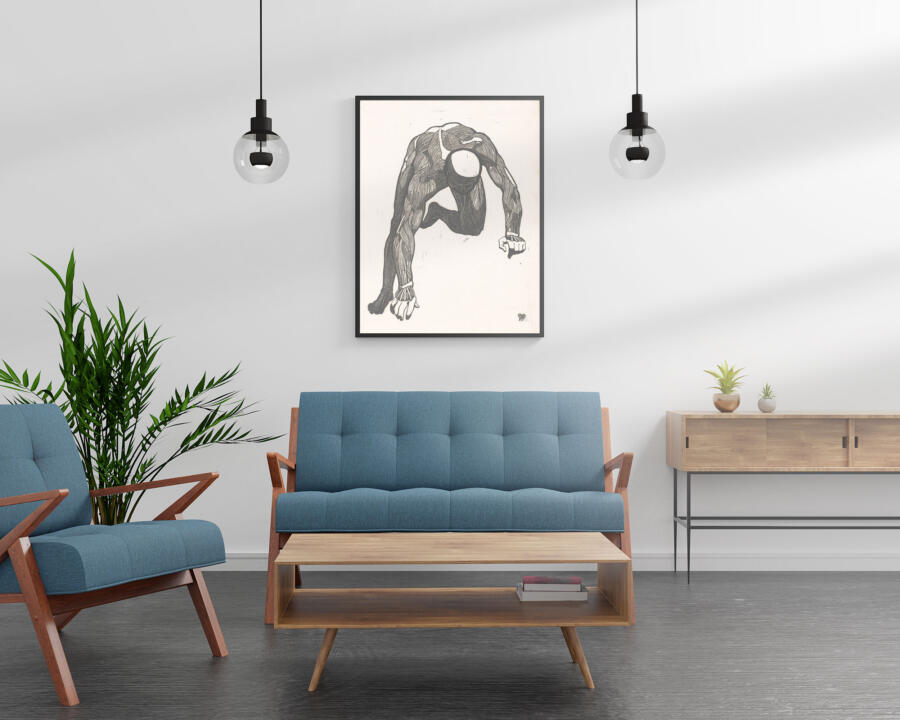 Wall Art Interior Poster Free Mockup