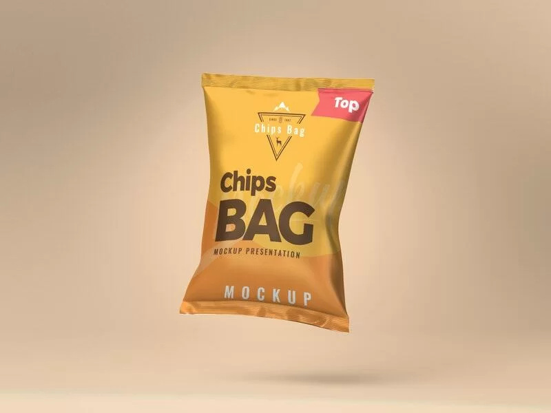 Free Chips Bag Mockup (PSD)