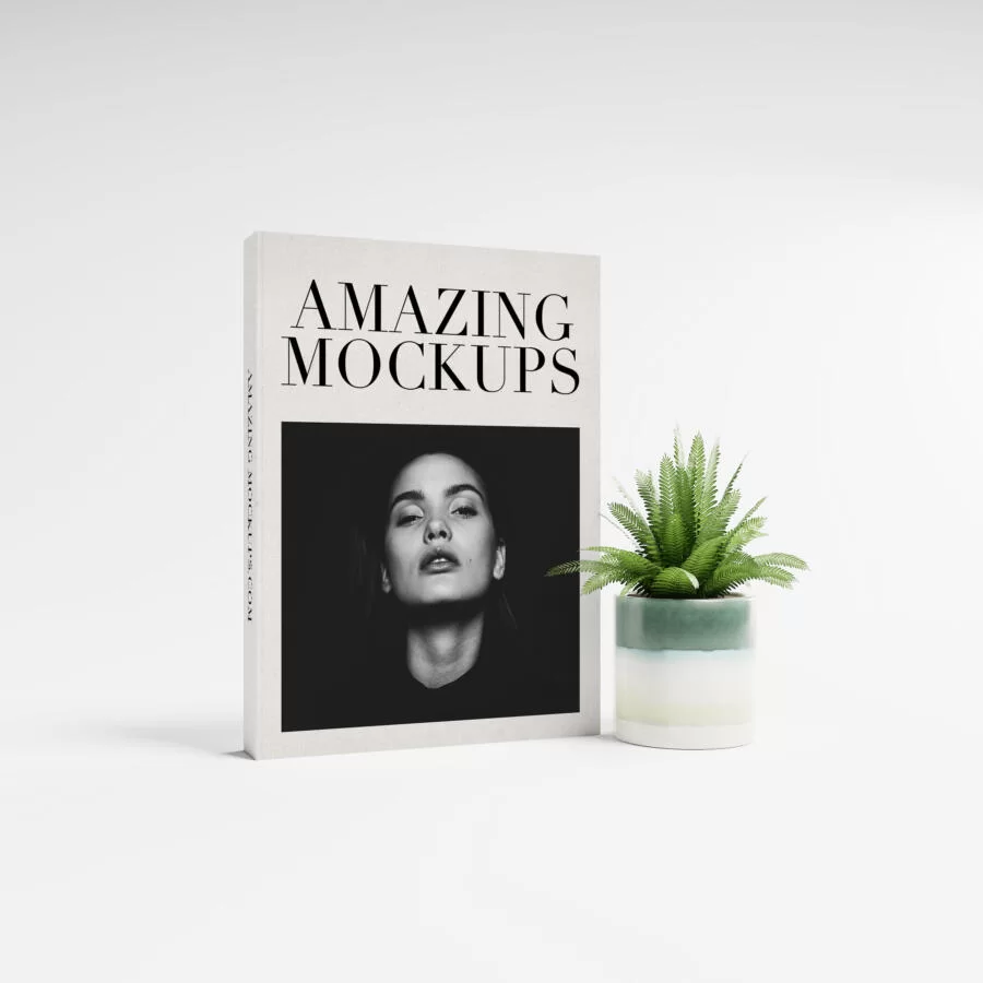 Free Hardcover Book Set Mockup