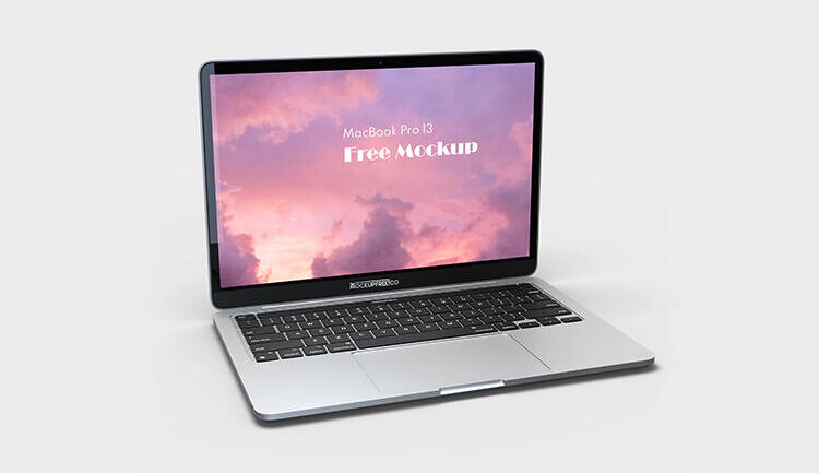 Free MacBook Pro 13 Mockup (PSD)