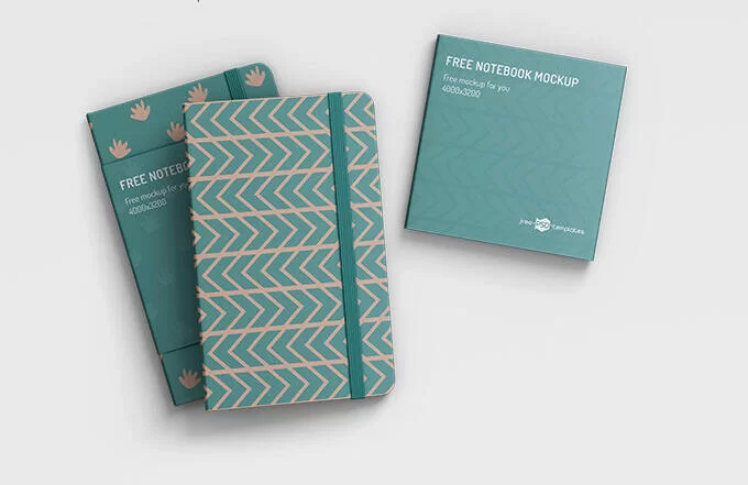 Free Notebook Mockup Set