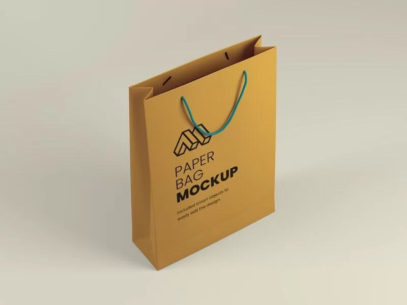 Free Paper Bag Mockup