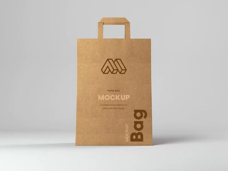 Shopping Paper Bag Free Mockup