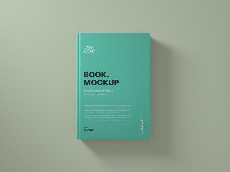 Top View Book Free Mockup (PSD)