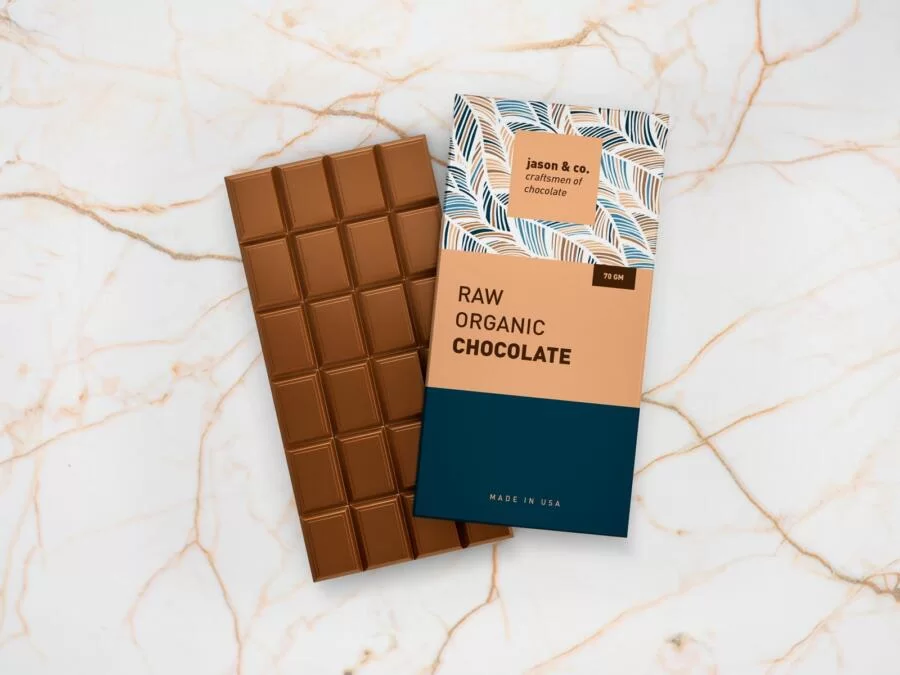 Chocolate Bar Packaging Free Mockup