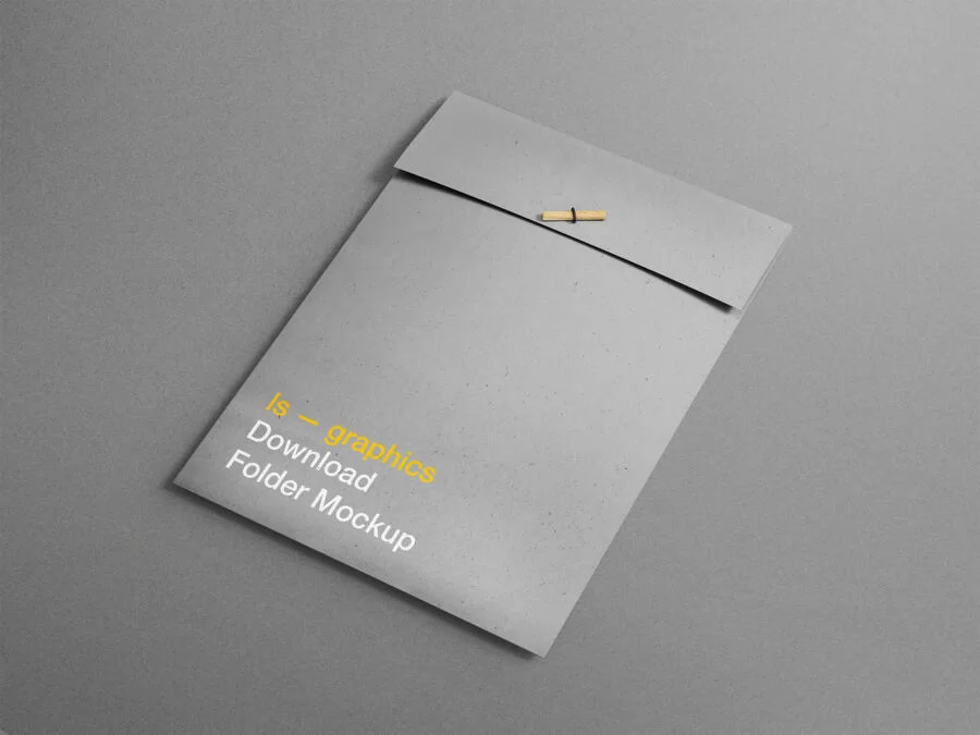 Free A4 Folder Mockup (PSD)