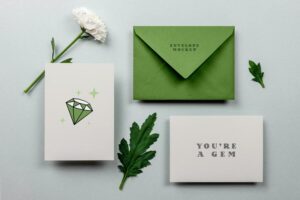 Free Greeting Card & Envelope Mockup (PSD)