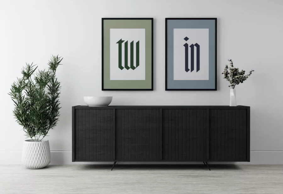 Free Two Frame Poster Mockup