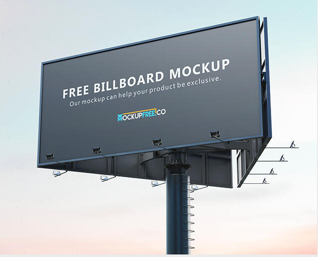 Outdoor Billboard Free Mockup (PSD)