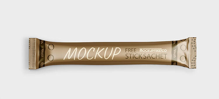 Stick Sachet Free Mockup (PSD)