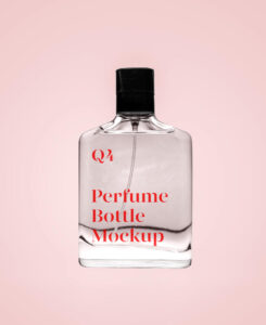 Transparent Perfume Free Mockup (PSD)