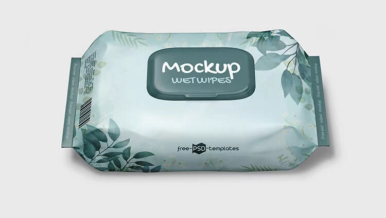Wet Wipes Free Mockup (PSD)