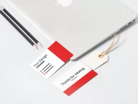 Front and Back Business Card Free Mockup