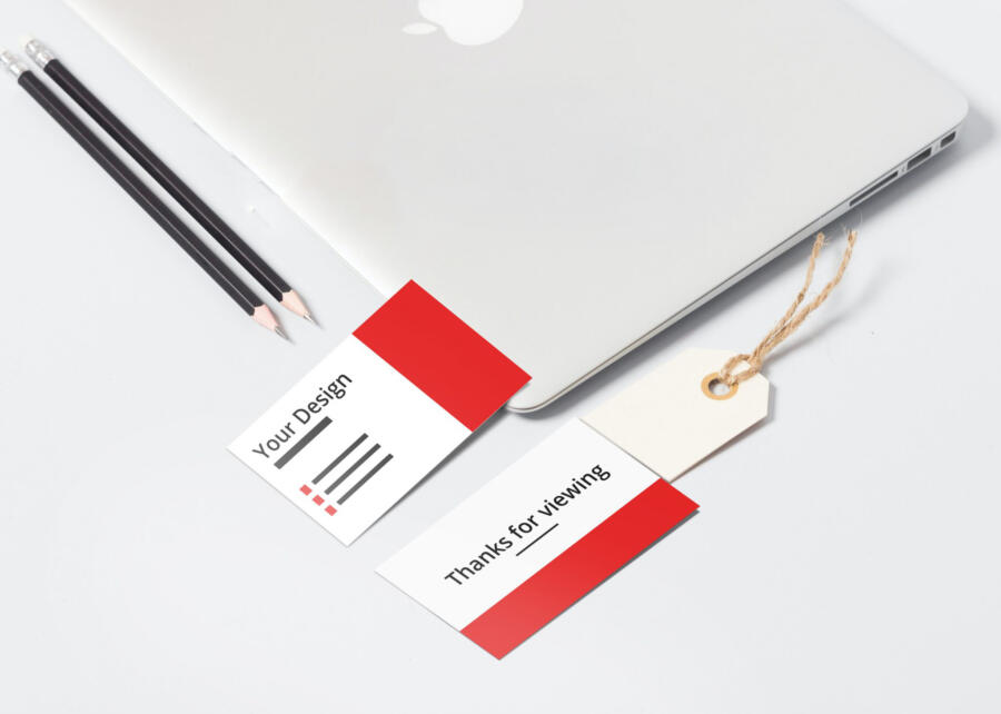 Front and Back Business Card Free Mockup