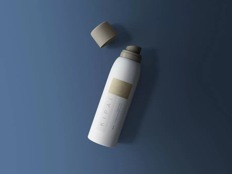Cosmetic Spray Bottle Mockup (PSD)