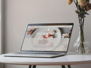 Elegant Website Branding MacBook Pro Free Mockup