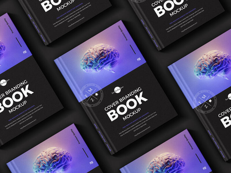 Free Book Cover Branding Mockup