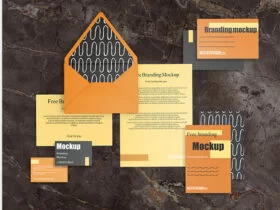 Free Business Branding Stationery Mockup (PSD)