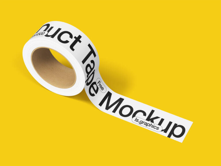 Free Duct Tape Mockup (PSD) - FreeMockup