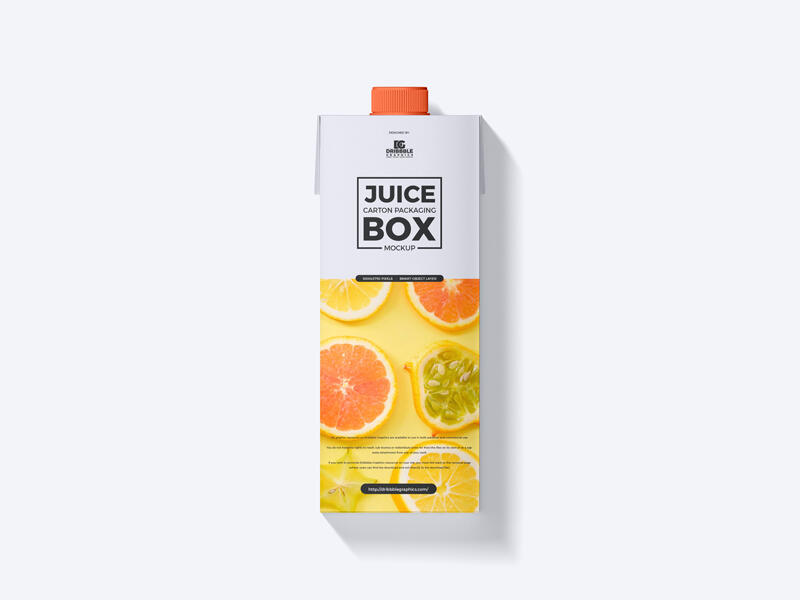 Download Free Juice Carton Packaging Box Mockup - FreeMockup