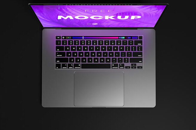 Free Macbook Pro Laptop Mockup Set