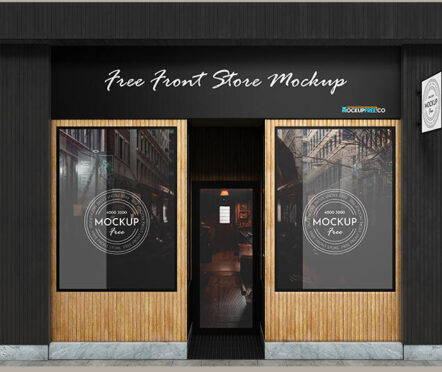 Download Free Storefront Logo Mockup (PSD) - FreeMockup