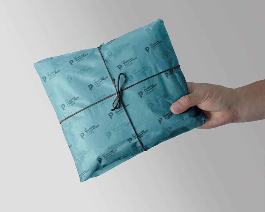 Gift Wrapping Tissue Paper Free Mockup