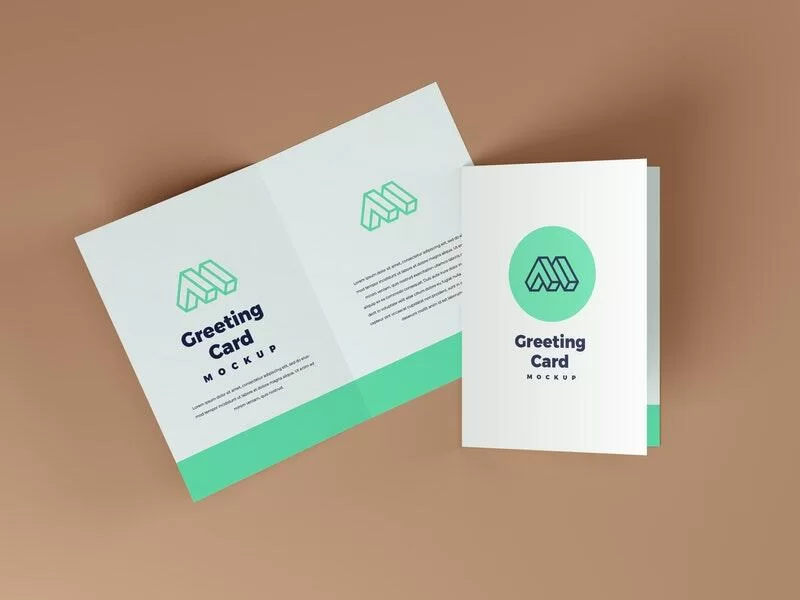 Greeting Card Free Mockup (PSD)