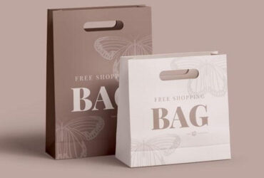 Paper Shopping Bag Free Mockup Set