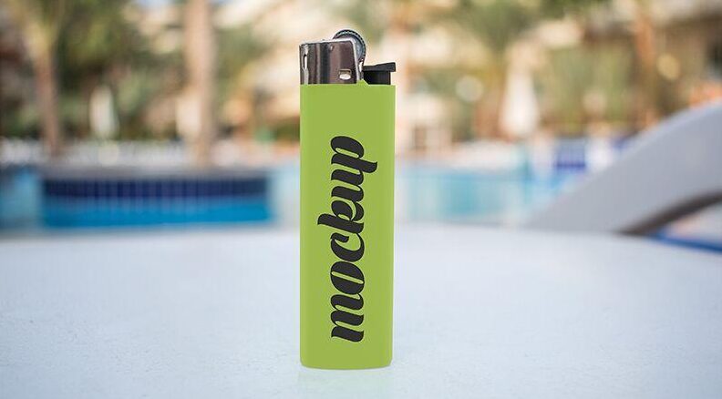 2 Free Plastic Lighter Mockups